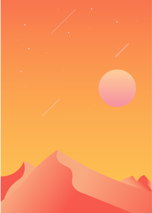 Illustration | dune's sunset